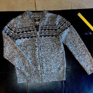 Black and white sweater